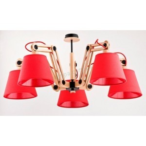 Люстра Alfa JOGA RED 22895