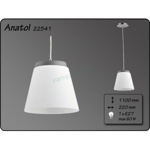 Подвесной светильник Alfa ANATOL SILVER 22541