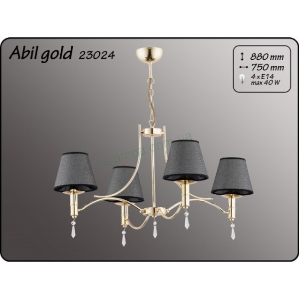 Люстра Alfa Abil Gold 23024