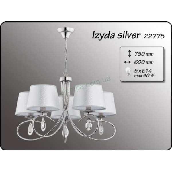 Люстра Alfa Izyda Silver 22775
