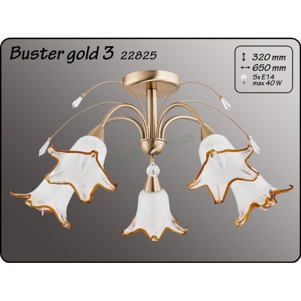 Люстра Alfa BASTER GOLD III 22825